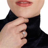 Anello Ama Donna in Oro bianco Diamante Lab Grown 1.00 Ct AMA-AN-1014-127-1-13 1.00 E-VS2 - AMA-AN-1014-127-1-13 1.00 E-VS2